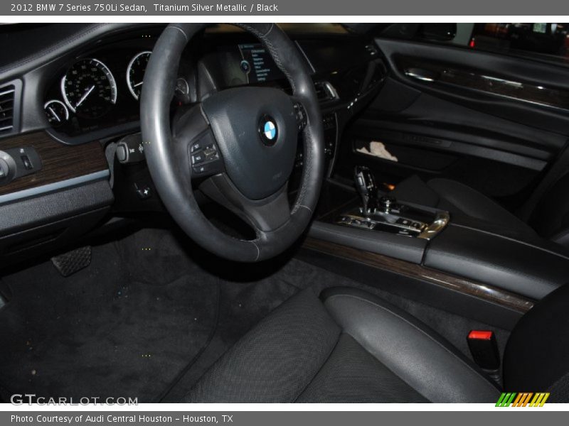 Titanium Silver Metallic / Black 2012 BMW 7 Series 750Li Sedan