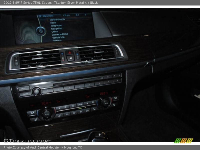 Titanium Silver Metallic / Black 2012 BMW 7 Series 750Li Sedan