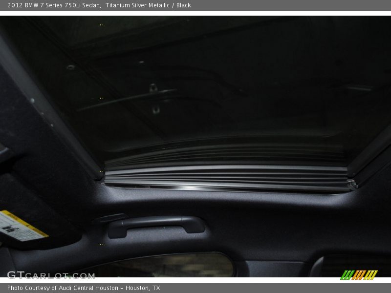 Titanium Silver Metallic / Black 2012 BMW 7 Series 750Li Sedan