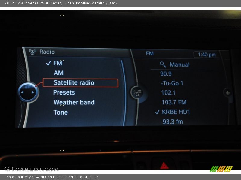 Titanium Silver Metallic / Black 2012 BMW 7 Series 750Li Sedan