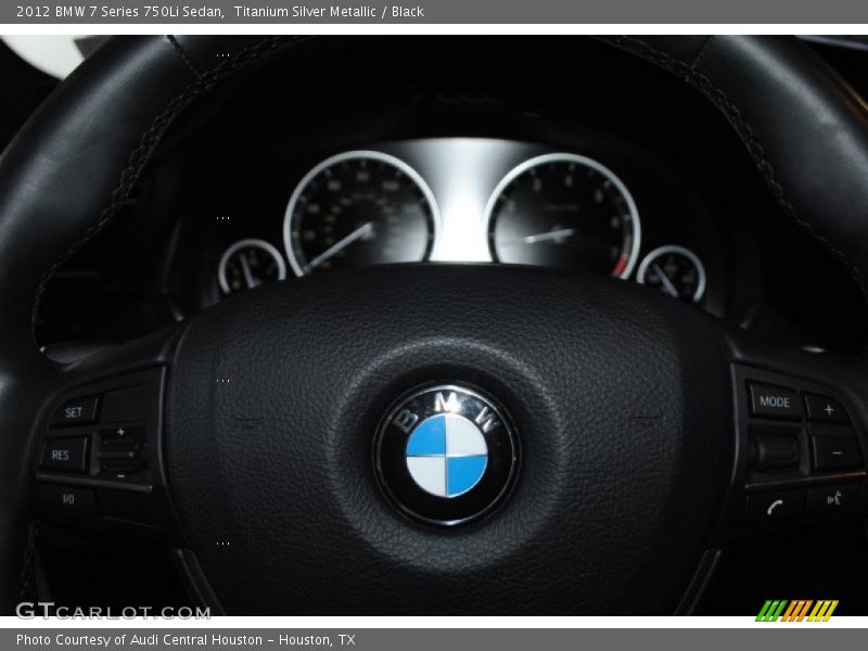 Titanium Silver Metallic / Black 2012 BMW 7 Series 750Li Sedan