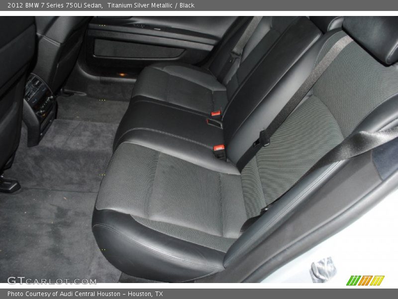 Rear Seat of 2012 7 Series 750Li Sedan