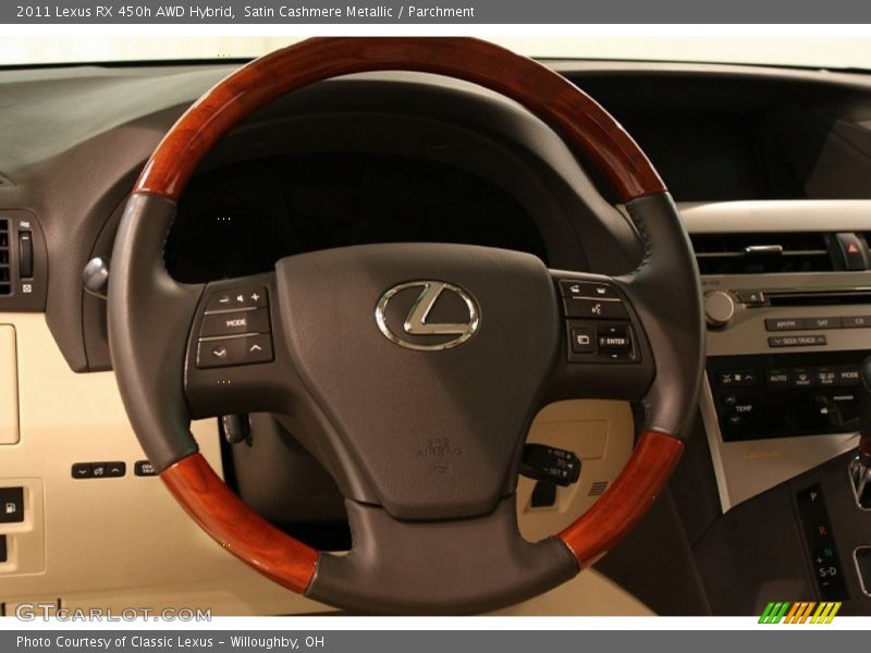 Satin Cashmere Metallic / Parchment 2011 Lexus RX 450h AWD Hybrid