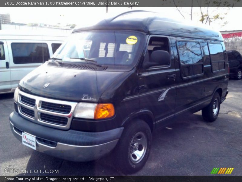 Black / Dark Slate Gray 2001 Dodge Ram Van 1500 Passenger Conversion