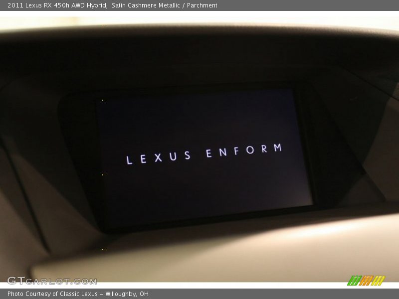 Satin Cashmere Metallic / Parchment 2011 Lexus RX 450h AWD Hybrid