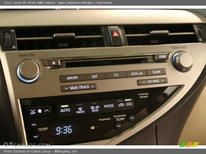 Satin Cashmere Metallic / Parchment 2011 Lexus RX 450h AWD Hybrid
