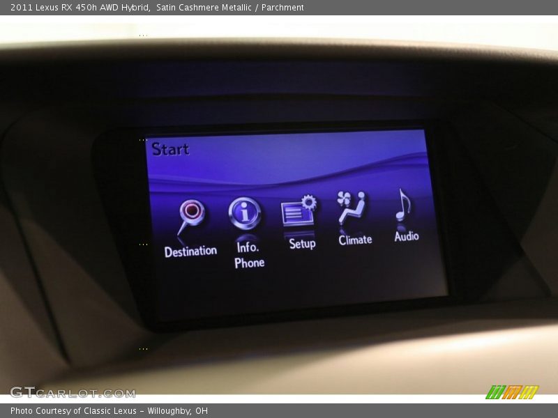 Satin Cashmere Metallic / Parchment 2011 Lexus RX 450h AWD Hybrid