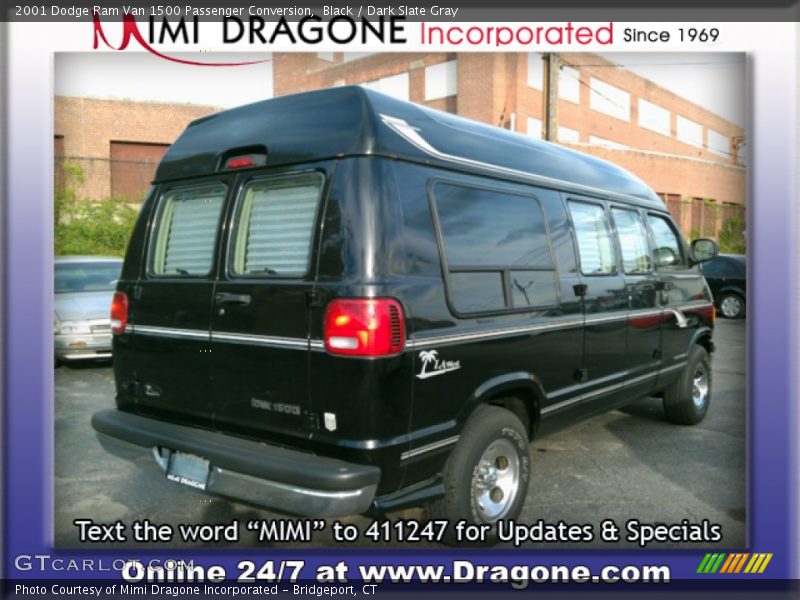 Black / Dark Slate Gray 2001 Dodge Ram Van 1500 Passenger Conversion