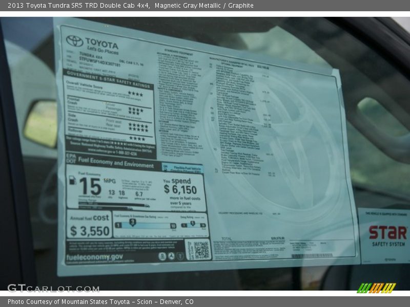 Magnetic Gray Metallic / Graphite 2013 Toyota Tundra SR5 TRD Double Cab 4x4