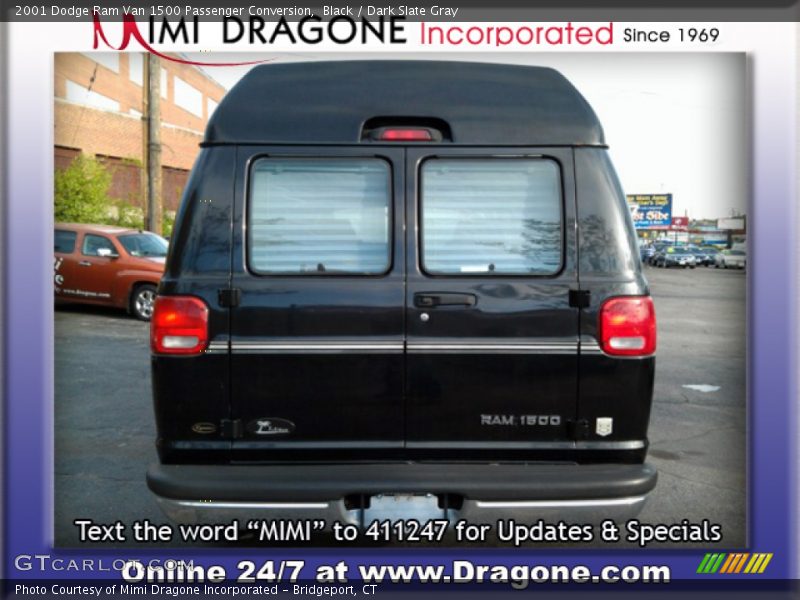 Black / Dark Slate Gray 2001 Dodge Ram Van 1500 Passenger Conversion