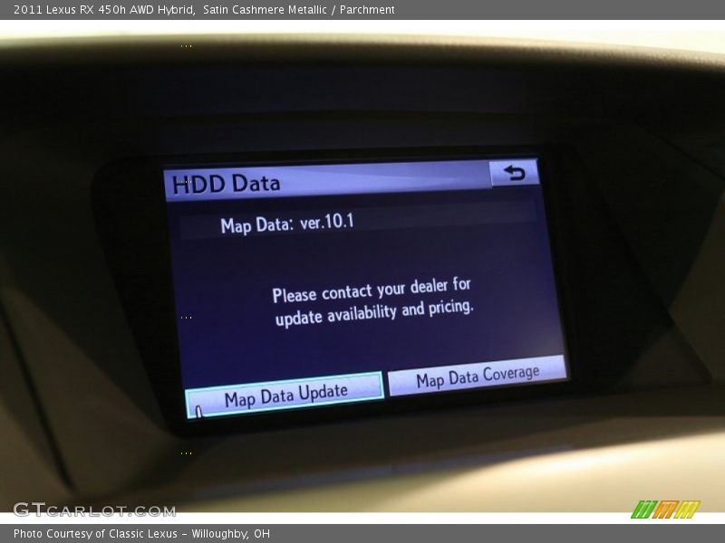 Satin Cashmere Metallic / Parchment 2011 Lexus RX 450h AWD Hybrid