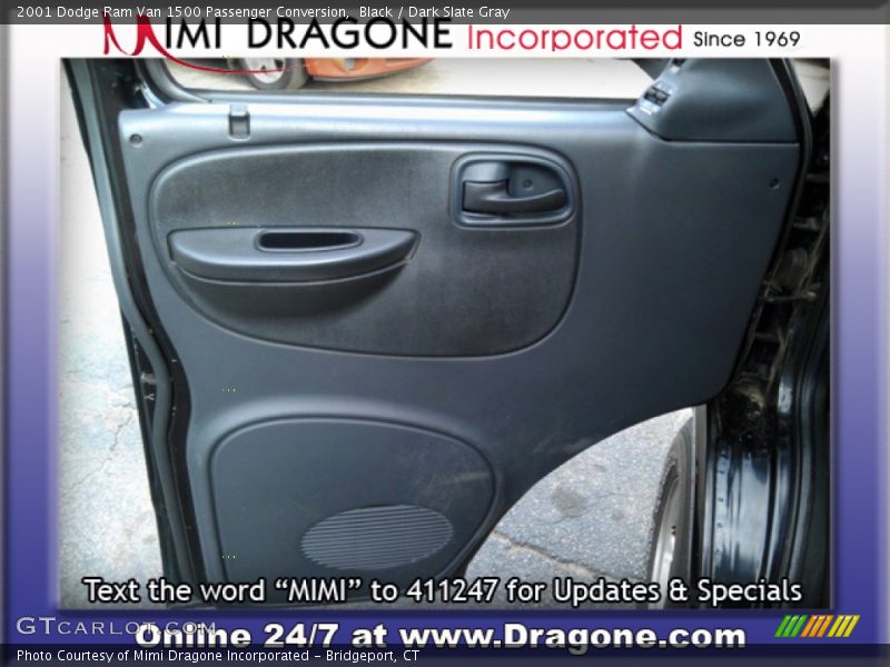 Black / Dark Slate Gray 2001 Dodge Ram Van 1500 Passenger Conversion