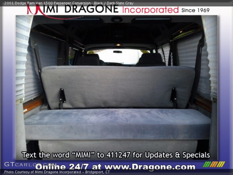 Black / Dark Slate Gray 2001 Dodge Ram Van 1500 Passenger Conversion