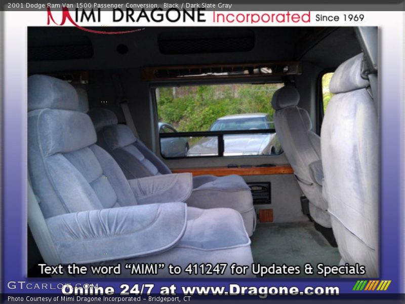 Black / Dark Slate Gray 2001 Dodge Ram Van 1500 Passenger Conversion