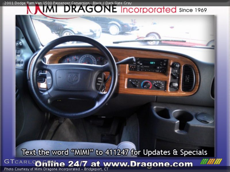 Black / Dark Slate Gray 2001 Dodge Ram Van 1500 Passenger Conversion