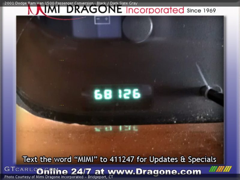 Black / Dark Slate Gray 2001 Dodge Ram Van 1500 Passenger Conversion