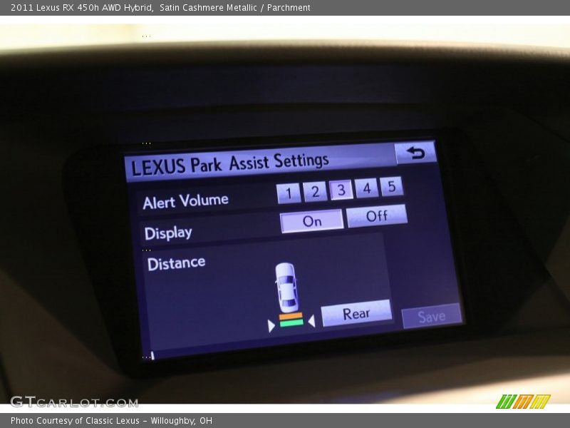 Satin Cashmere Metallic / Parchment 2011 Lexus RX 450h AWD Hybrid