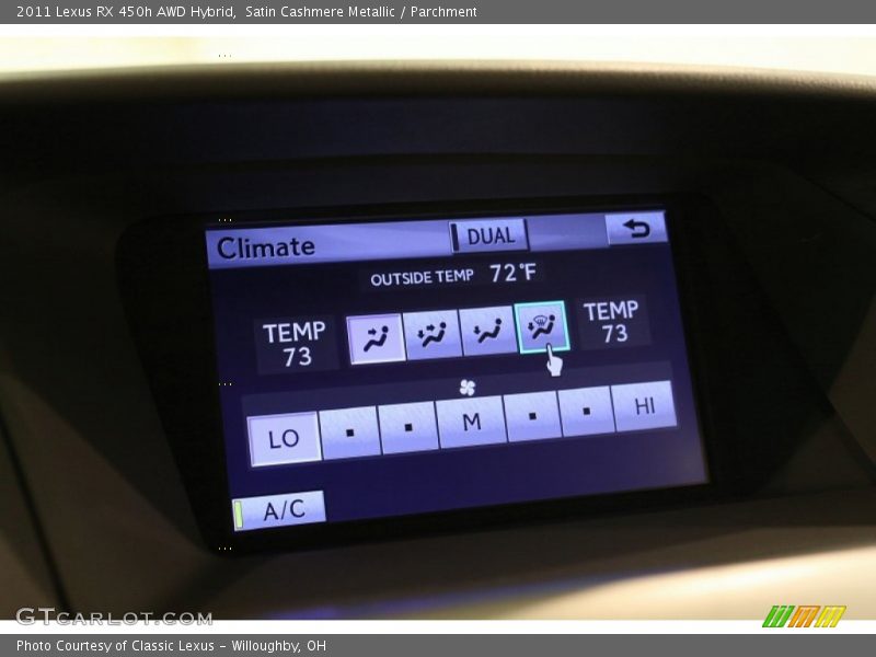 Satin Cashmere Metallic / Parchment 2011 Lexus RX 450h AWD Hybrid