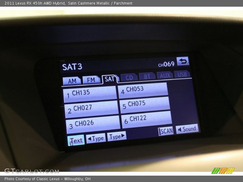 Satin Cashmere Metallic / Parchment 2011 Lexus RX 450h AWD Hybrid