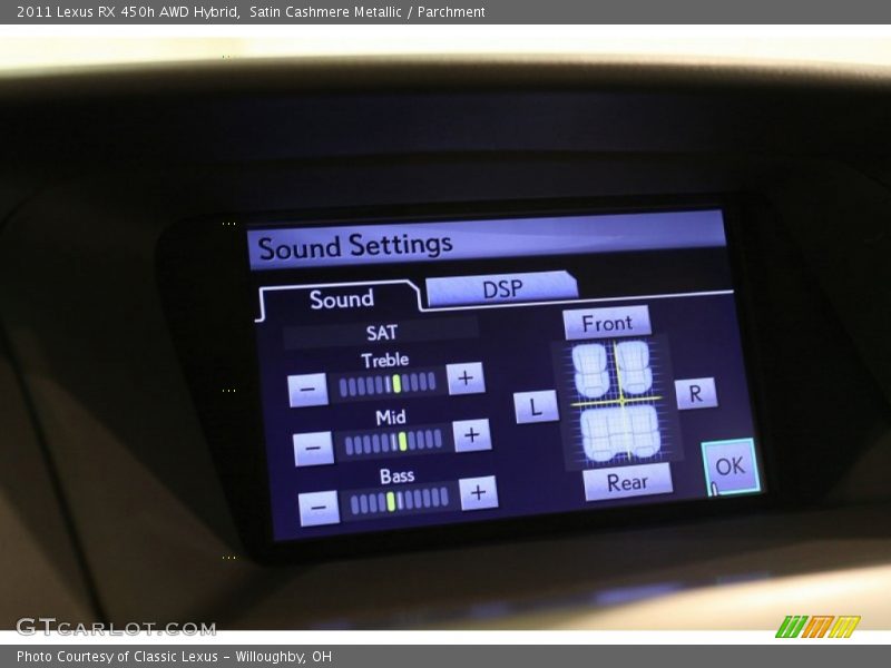 Satin Cashmere Metallic / Parchment 2011 Lexus RX 450h AWD Hybrid