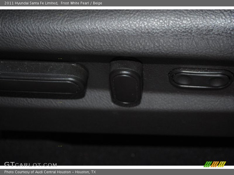 Frost White Pearl / Beige 2011 Hyundai Santa Fe Limited