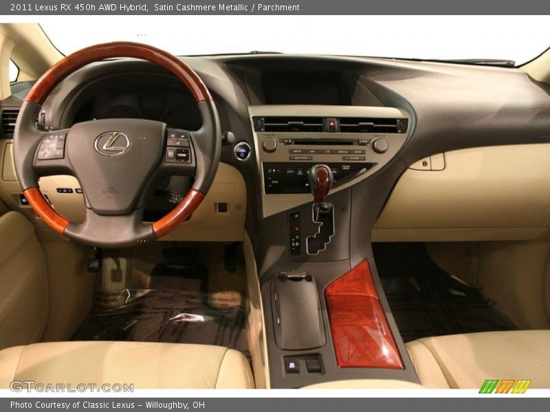 Satin Cashmere Metallic / Parchment 2011 Lexus RX 450h AWD Hybrid