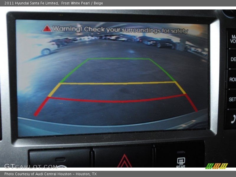 Frost White Pearl / Beige 2011 Hyundai Santa Fe Limited