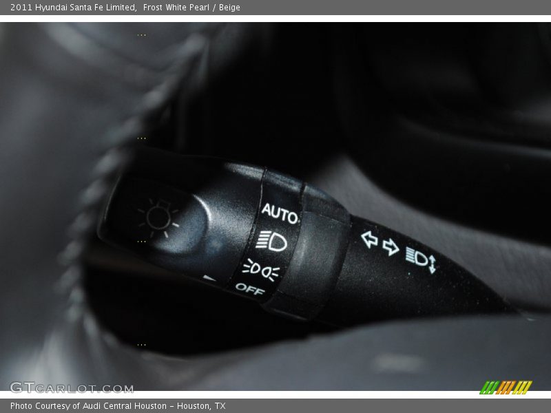 Frost White Pearl / Beige 2011 Hyundai Santa Fe Limited