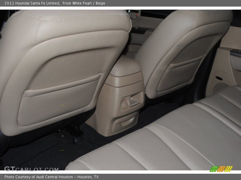Frost White Pearl / Beige 2011 Hyundai Santa Fe Limited