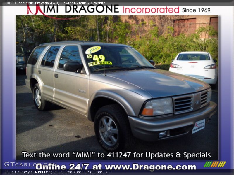 Pewter Metallic / Graphite 2000 Oldsmobile Bravada AWD