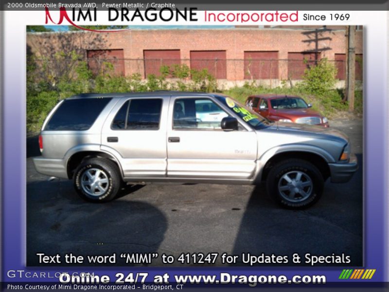 Pewter Metallic / Graphite 2000 Oldsmobile Bravada AWD