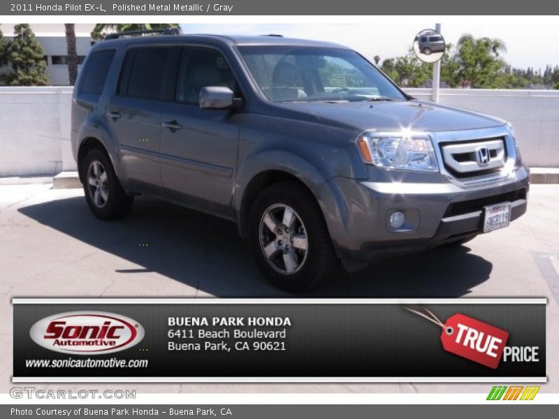 Polished Metal Metallic / Gray 2011 Honda Pilot EX-L