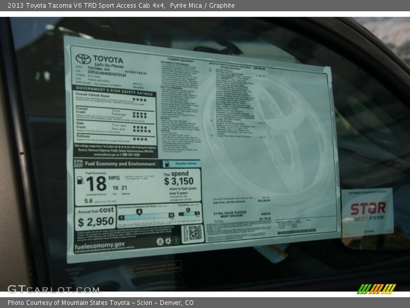 Pyrite Mica / Graphite 2013 Toyota Tacoma V6 TRD Sport Access Cab 4x4
