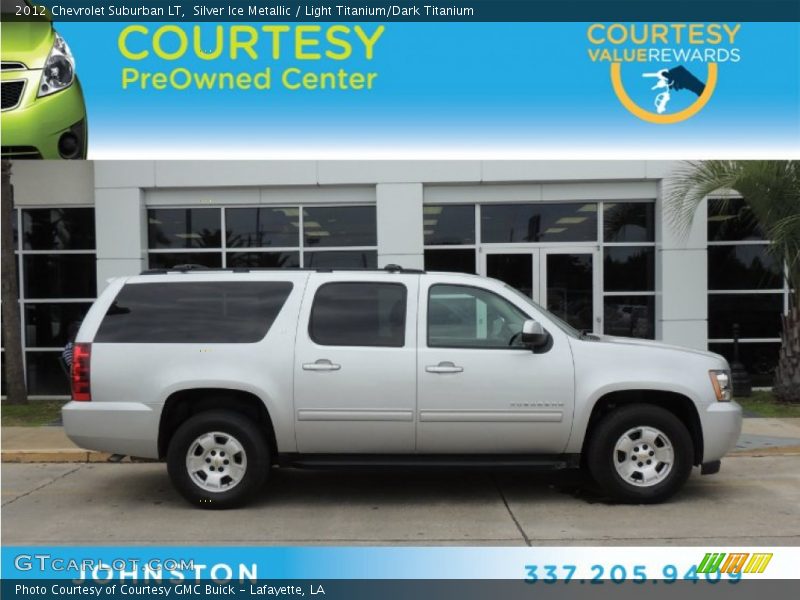 Silver Ice Metallic / Light Titanium/Dark Titanium 2012 Chevrolet Suburban LT