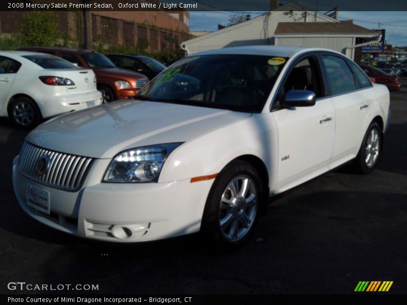 Oxford White / Light Camel 2008 Mercury Sable Premier Sedan