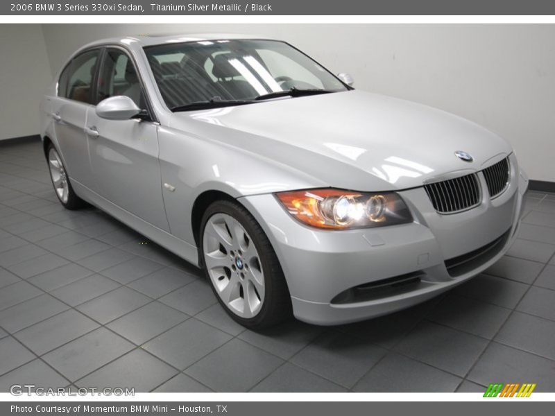 Titanium Silver Metallic / Black 2006 BMW 3 Series 330xi Sedan