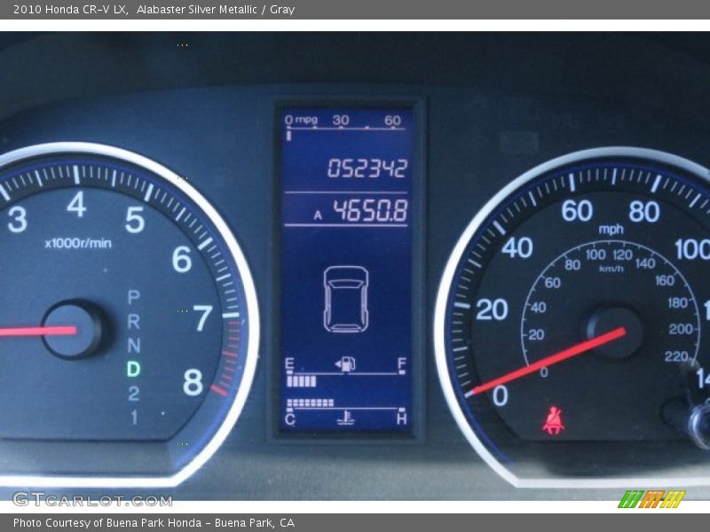 Alabaster Silver Metallic / Gray 2010 Honda CR-V LX