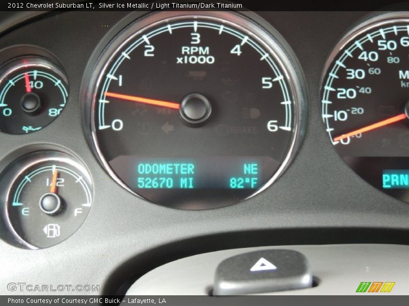 Silver Ice Metallic / Light Titanium/Dark Titanium 2012 Chevrolet Suburban LT