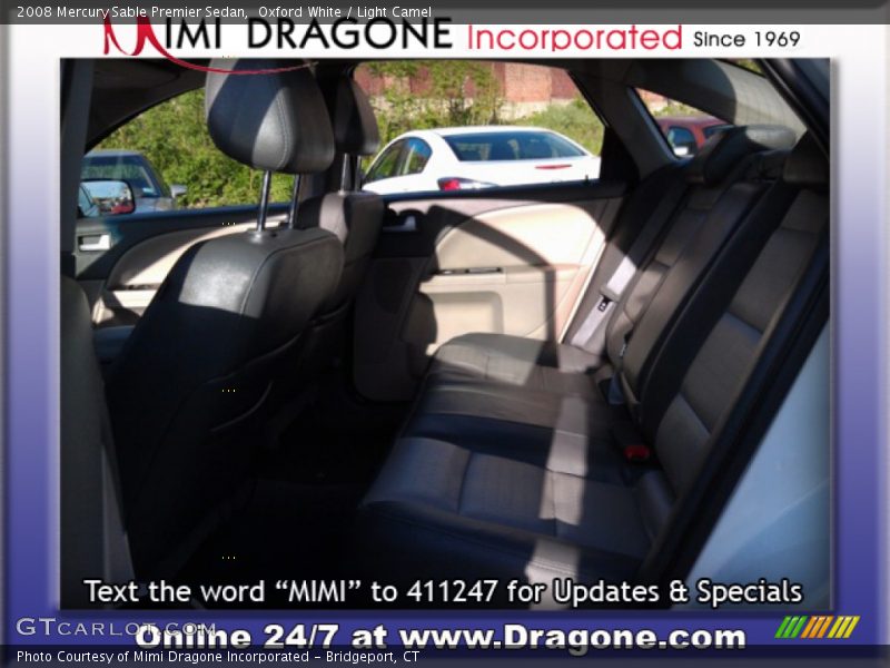 Oxford White / Light Camel 2008 Mercury Sable Premier Sedan