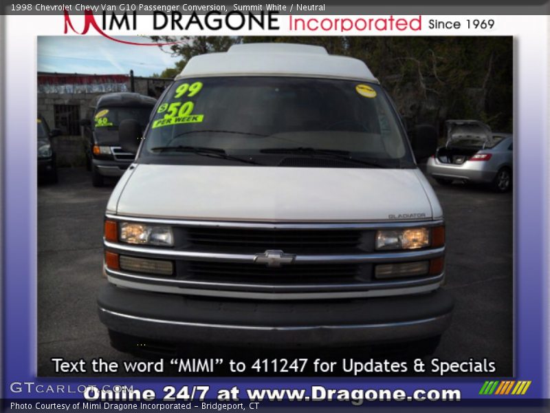Summit White / Neutral 1998 Chevrolet Chevy Van G10 Passenger Conversion