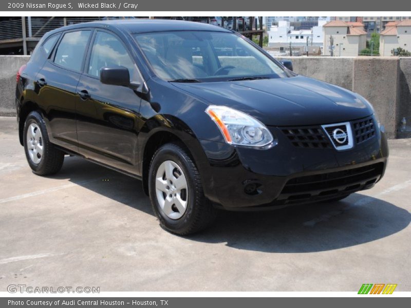 Wicked Black / Gray 2009 Nissan Rogue S