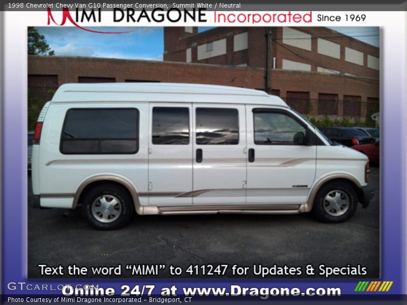 Summit White / Neutral 1998 Chevrolet Chevy Van G10 Passenger Conversion