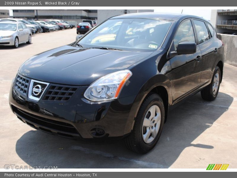 Wicked Black / Gray 2009 Nissan Rogue S