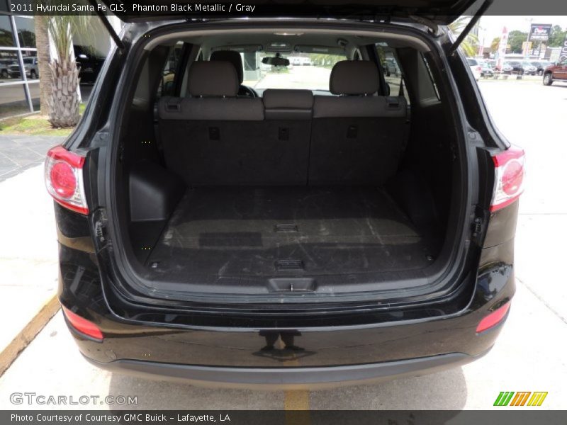 Phantom Black Metallic / Gray 2011 Hyundai Santa Fe GLS