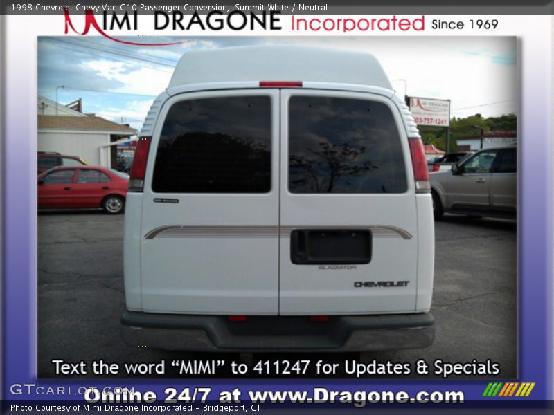 Summit White / Neutral 1998 Chevrolet Chevy Van G10 Passenger Conversion