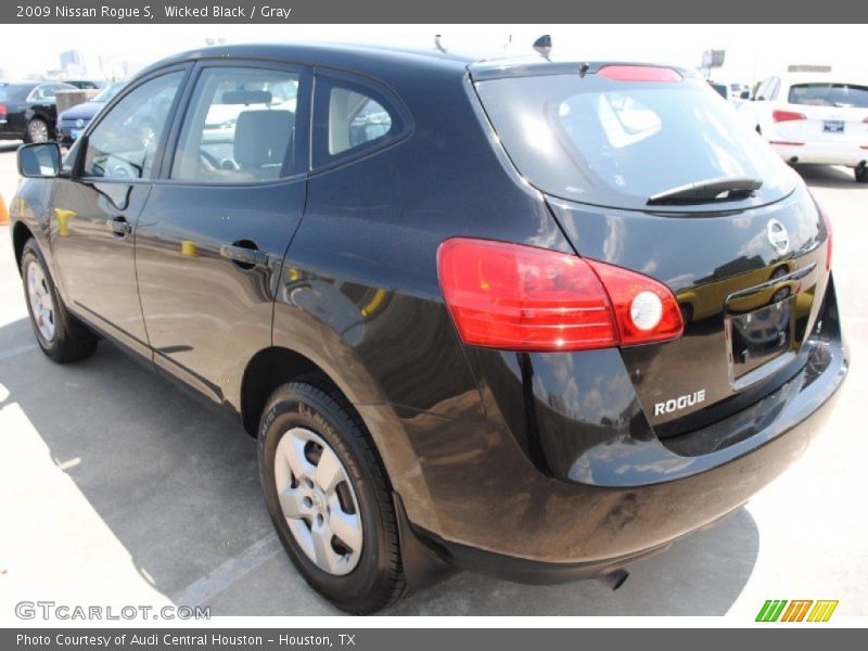Wicked Black / Gray 2009 Nissan Rogue S