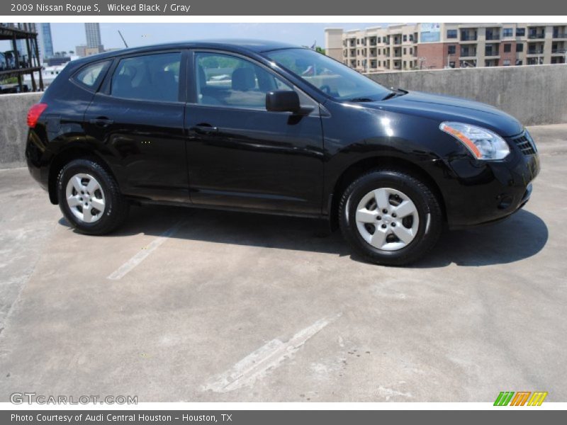 Wicked Black / Gray 2009 Nissan Rogue S