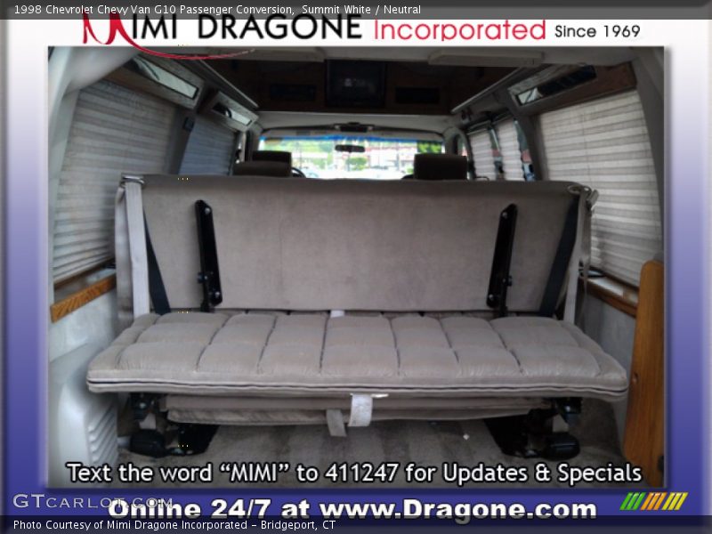 Summit White / Neutral 1998 Chevrolet Chevy Van G10 Passenger Conversion