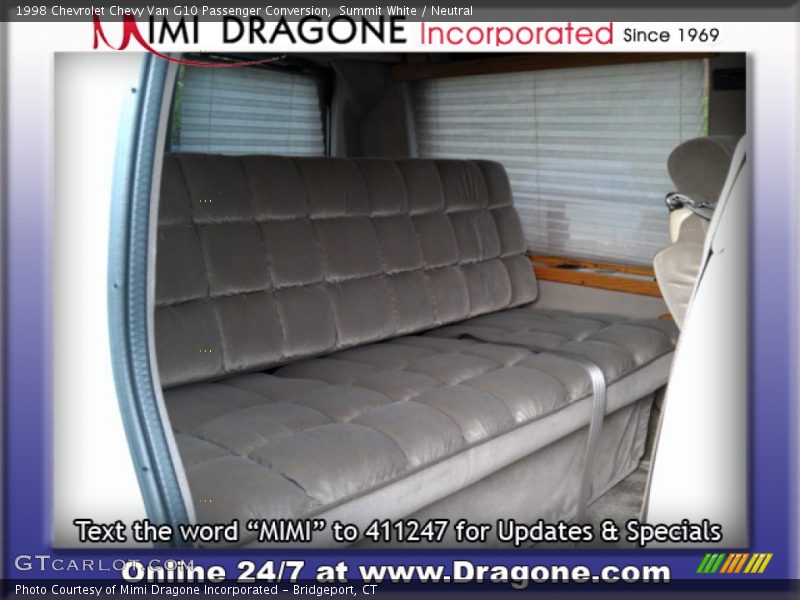 Summit White / Neutral 1998 Chevrolet Chevy Van G10 Passenger Conversion