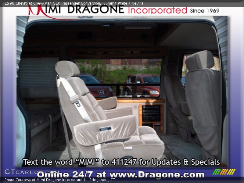 Summit White / Neutral 1998 Chevrolet Chevy Van G10 Passenger Conversion